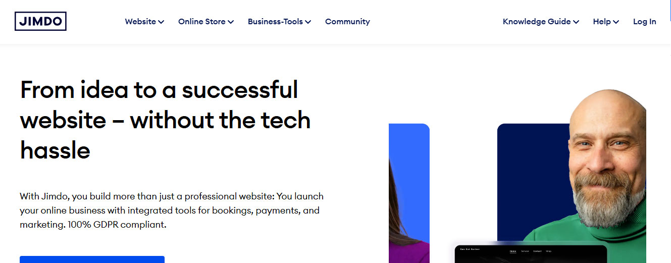 Thiết kế website Jimdo