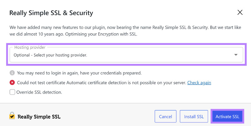 Thiết lập chứng chỉ SSL