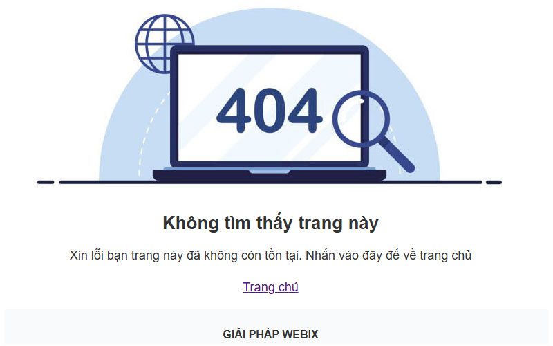 Trang báo lỗi 404