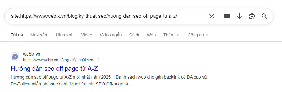 trang web: truy vấn