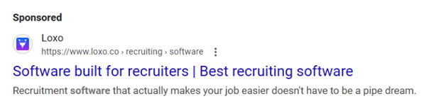 Ví dụ về quảng cáo phần mềm