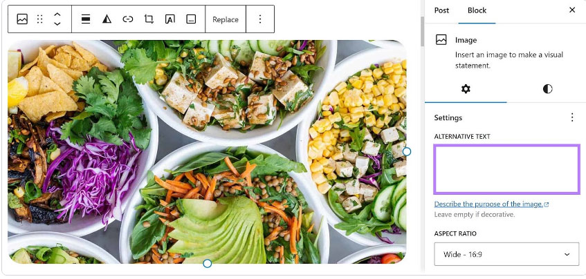 Viết văn bản thay thế hình ảnh mô tả