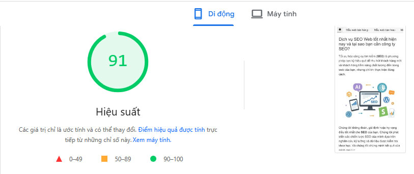 Thiết kế web đáp ứng để thiết bị  di động