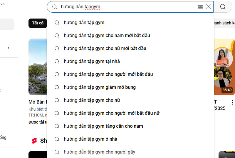 Nghiên cứu từ khóa trên YouTube