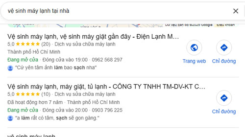 Hướng dẫn seo web cung cấp các dịch vụ tại nhà