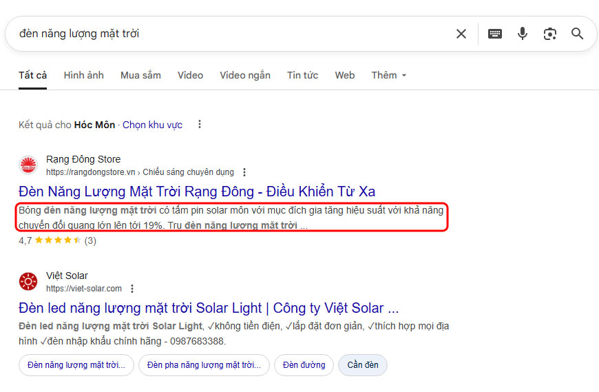 Tối ưu hóa thẻ meta description