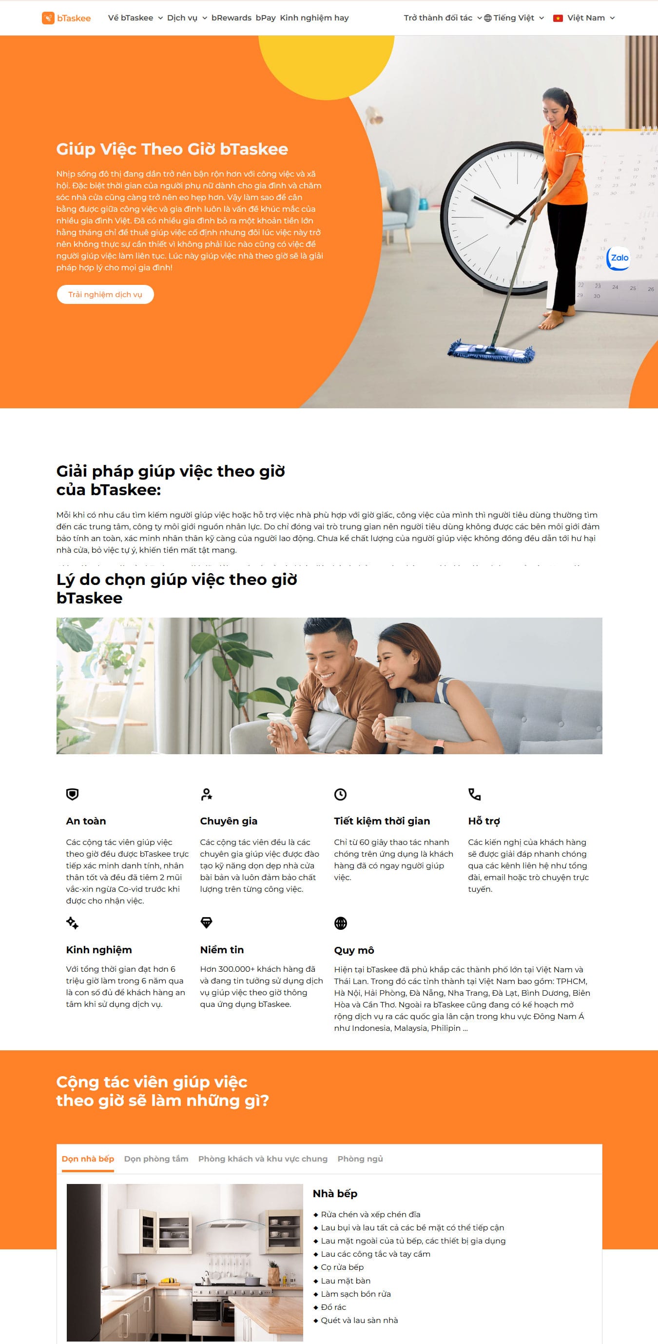 Dịch vụ mẫu web dịch vụ vệ sinh