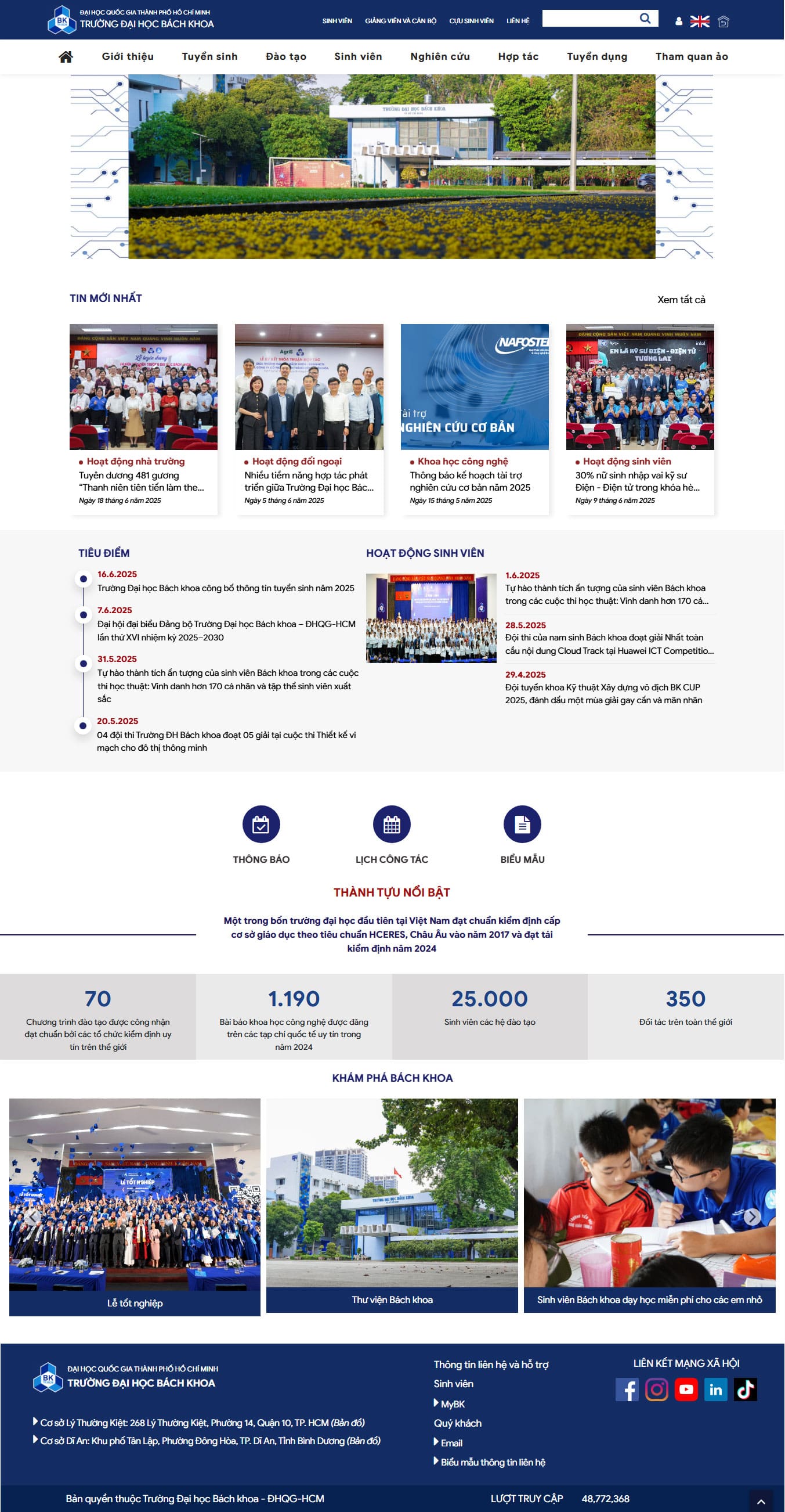 Giao diện mẫu web giáo dục