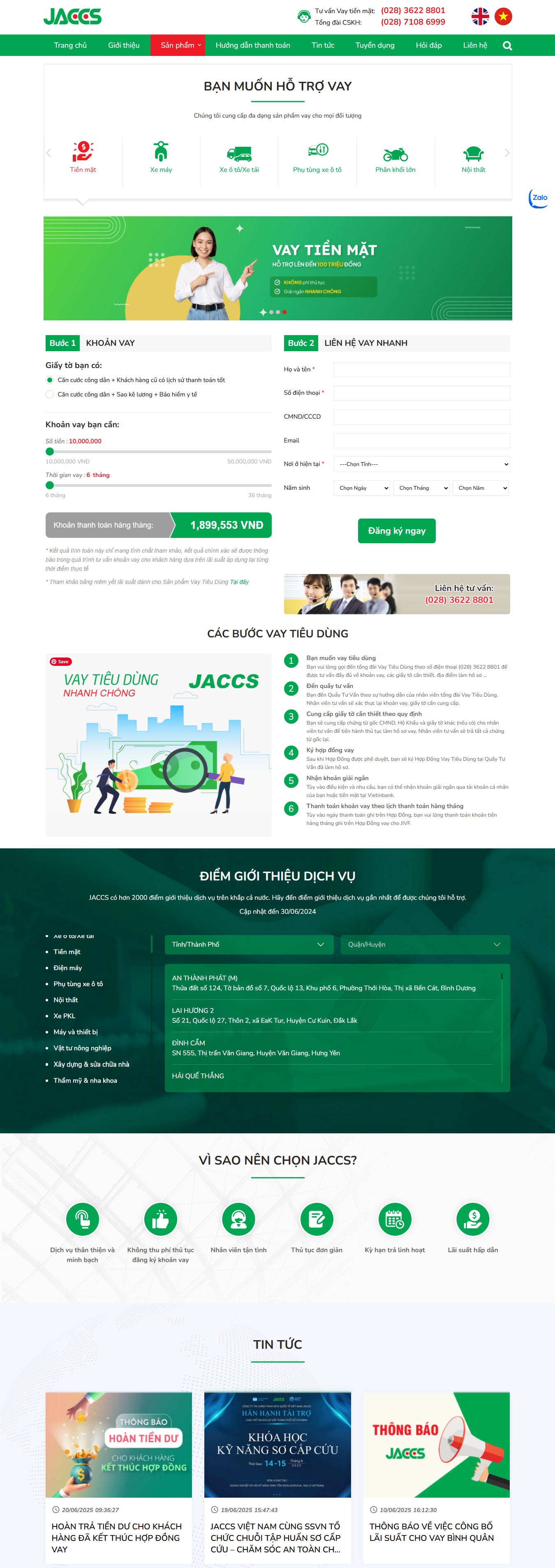 Giao diện mẫu web landing page