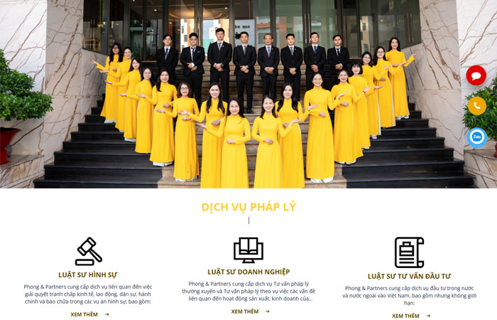 Mẫu web công ty luật sư