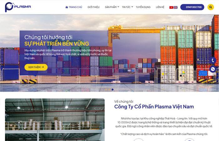 Mẫu web doanh nghiệp hiện đại