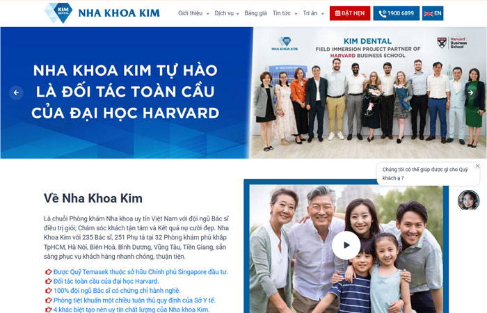 Mẫu web nha khoa đẹp